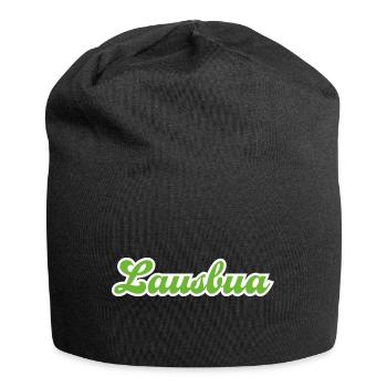 Lausbua Grün - Jersey-Beanie - Schwarz - Vorne