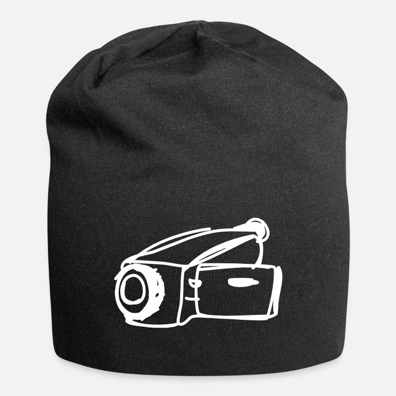 caméra vidéo - Bonnet en jersey - noir