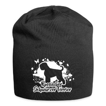 RUSSISCHER SCHWARZER TERRIER Hunde Hund Wilsigns - Jersey-Beanie - Schwarz - Vorne