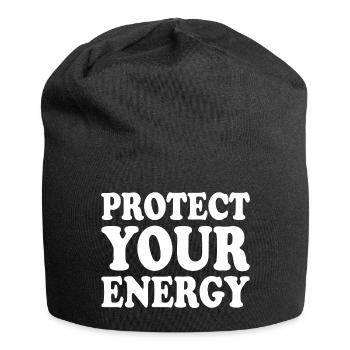Protect your energy - Bonnet en jersey - noir - Devant