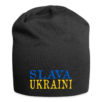 Ukraine Flag Slava Ukraine - Jersey Beanie - black - Front