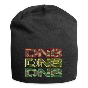 DNB Triple - Drum n Bass Junglist Rouge Jaune Vert - Bonnet en jersey - noir - Devant