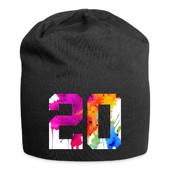 NUMBER 20 YEARS OLD 20TH BIRTHDAY - Jersey Beanie - black - Front