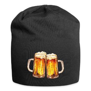 Chopes à bière Chopes à bière Verres à bière Bière à boire de l’alcool - Bonnet en jersey - noir - Devant