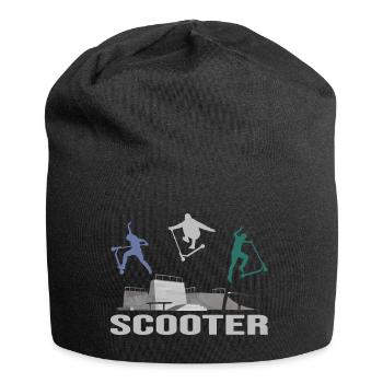 stuntscooter rollerscooter scooter e-scooter - Jersey-Beanie - Schwarz - Vorne