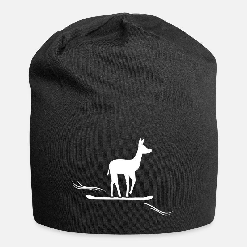 snowboard "snowboarder" - Jersey-Beanie - Schwarz