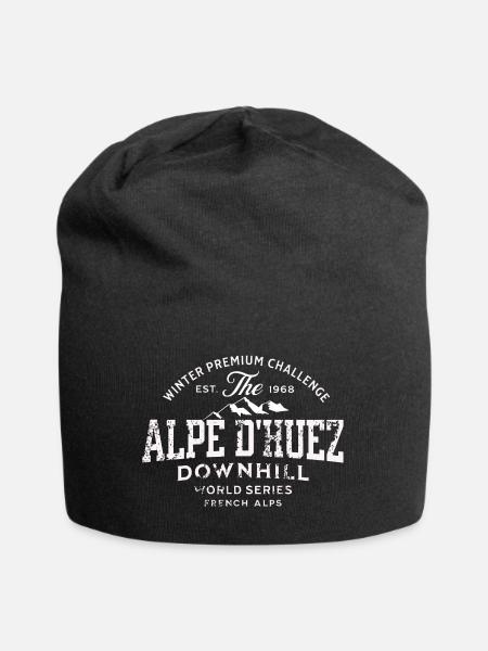 Alpe d huez downhill world series 1968 - Bonnet en jersey - noir