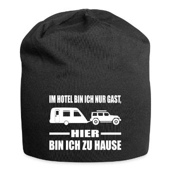 Camping - Jersey-Beanie - Schwarz - Vorne