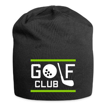 Club de golf (balle de golf o, club de golf comme l) - Bonnet en jersey - noir - Devant