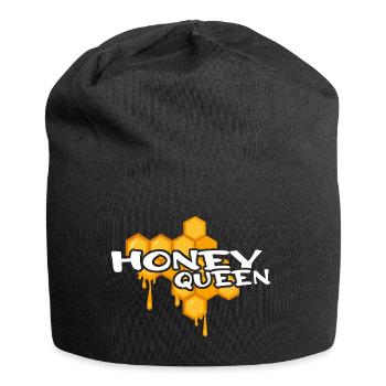 imker honig imkern imkerei honigbiene - Jersey-Beanie - Schwarz - Vorne