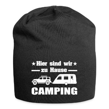 Camping - Jersey-Beanie - Schwarz - Vorne