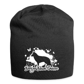BERGER BLANC SUISSE Dogs Dog Wilsigns - Jersey Beanie - black - Front