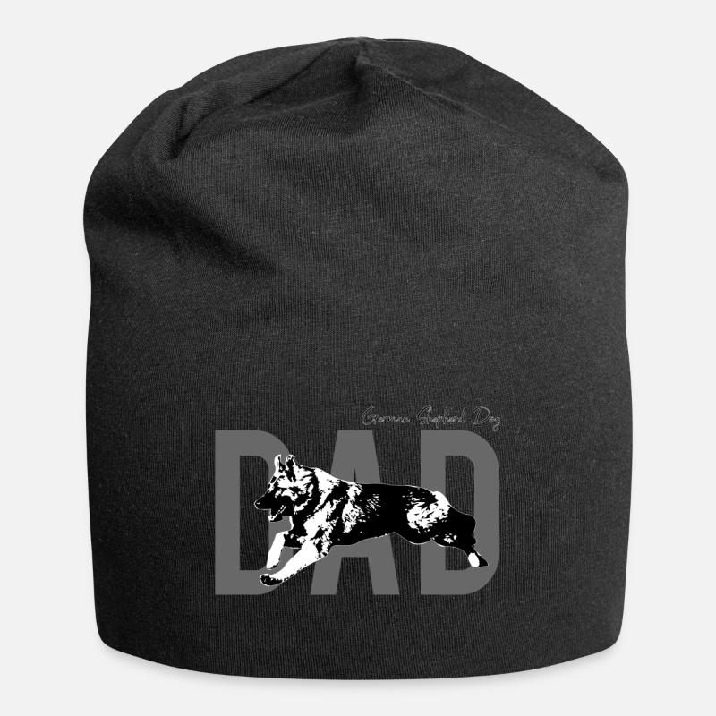 German Shepherd Dog Dad - Jersey-Beanie - Schwarz