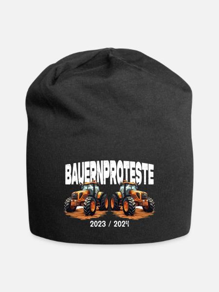 Bauernproteste 2023 / 2024 Bauernprotest Demo - Jersey-Beanie - Schwarz