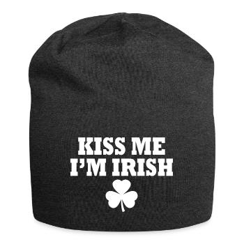 kiss me im irish - Jersey-Beanie - Anthrazit - Vorne