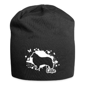 COLLIE Hunde Hund Hütehund Wilsigns - Jersey-Beanie - Schwarz - Vorne