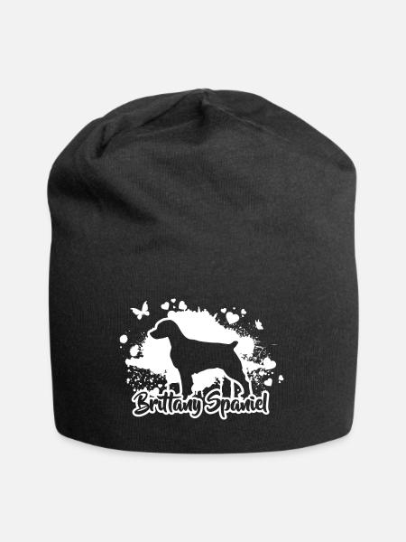 BRITTANY SPANIEL Hunde Hund Wilsigns Jagdhunde - Jersey-Beanie - Schwarz