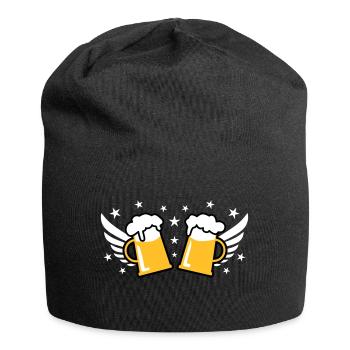 107 Two 2 Mass Beer Wings Stars Cheers - Jersey Beanie - black - Front