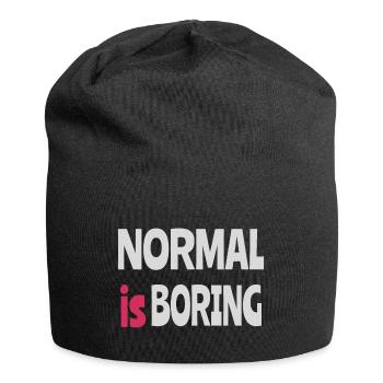 Normal is Boring - Jersey Beanie - black - Front