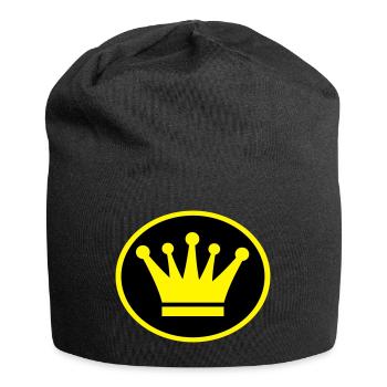 Krone - Jersey-Beanie - Schwarz - Vorne