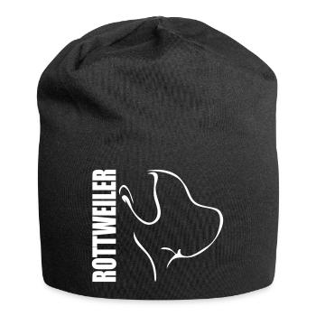 PROFIL DE ROTTWEILER Les chiens de Wilsign, le chien Rottie Rotti - Bonnet en jersey - noir - Devant