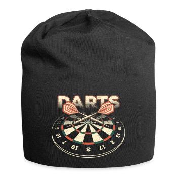 Darts 3D - Dart T-Shirts RAHMENLOS - Sport Club - Jersey-Beanie - Schwarz - Vorne