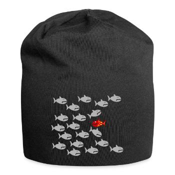 Sei Anders !!! - Jersey-Beanie - Schwarz - Vorne
