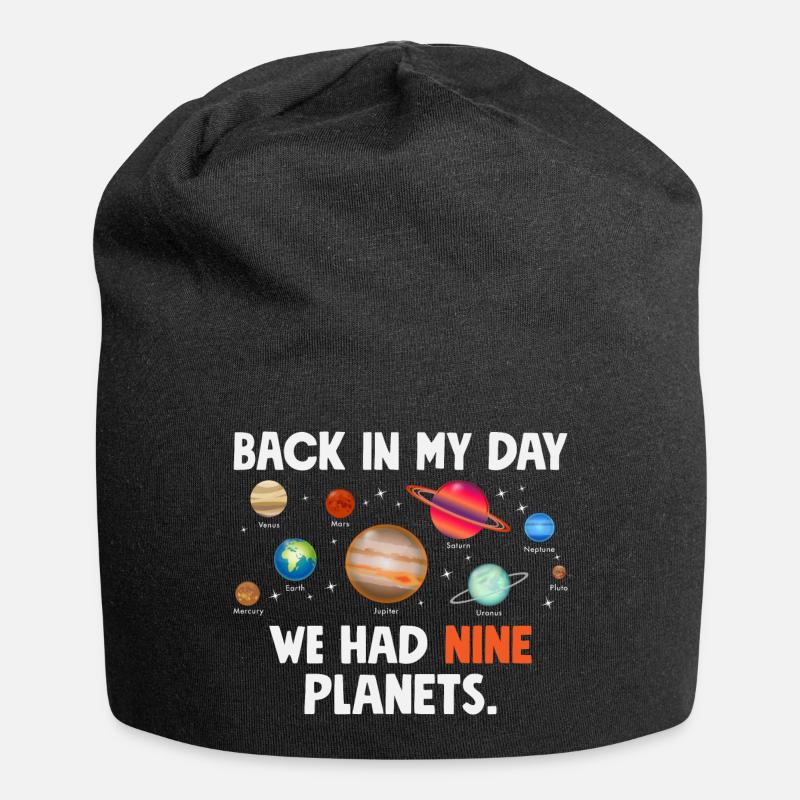 Funny solar system we had nine planets - Jersey Beanie - black