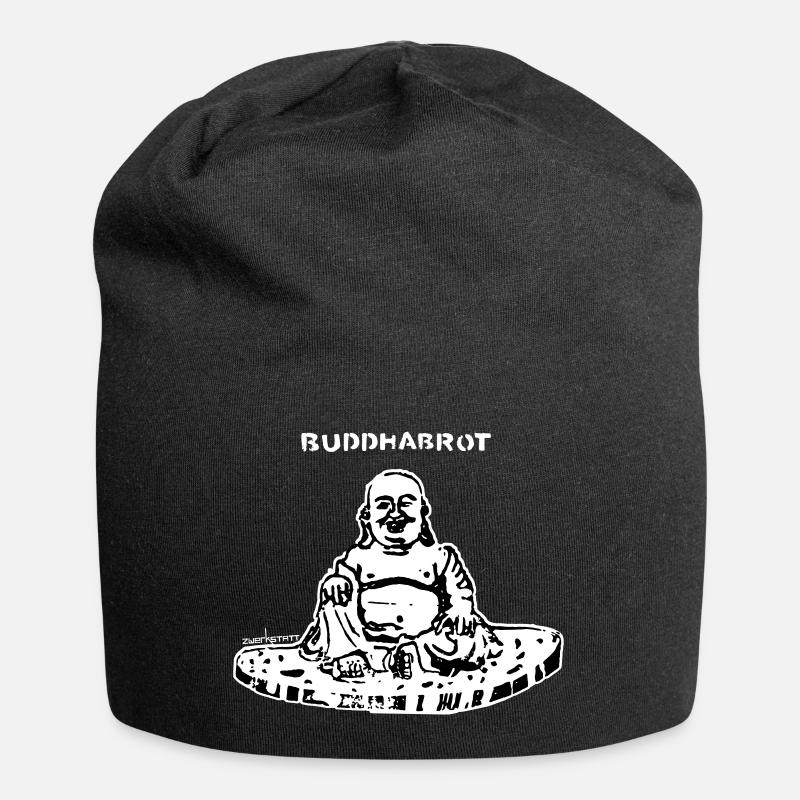 Buddhabrot - Jersey-Beanie - Schwarz