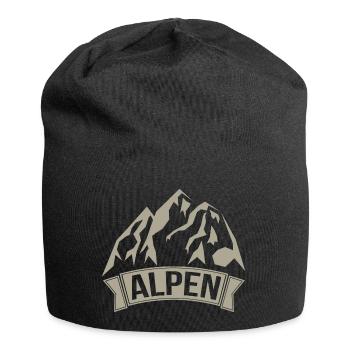 Alpen - Jersey-Beanie - Schwarz - Vorne