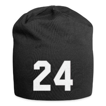 Baseball Sports Jersey number / Jersey Number 24 - Jersey Beanie - black - Front