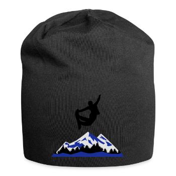 Snowboard, snowboarding - surf des neiges - Bonnet en jersey - noir - Devant
