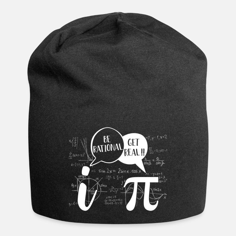 Lover Pi Day 2019 Be Rational Get Real - Jersey-Beanie - Schwarz