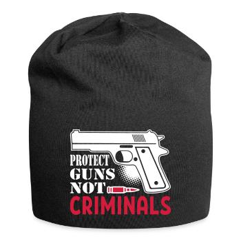 Protect Guns Not Criminal - Jersey Beanie - black - Front