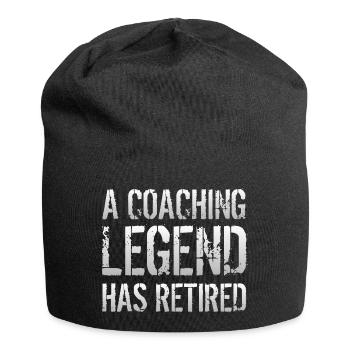 Retired Coach Retirement Gift Idea For Men Women - Jersey Beanie - black - Front