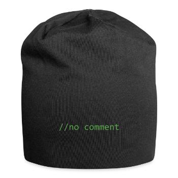 Code-Snippet c #: Kein Kommentar - Jersey-Beanie - Schwarz - Vorne