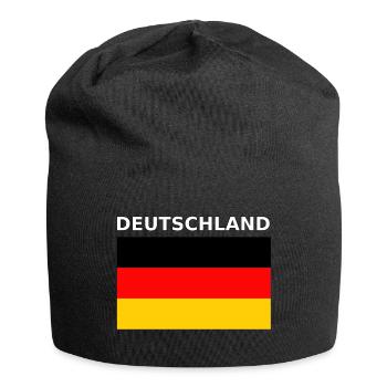 Drapeau Allemagne - Bonnet en jersey - noir - Devant