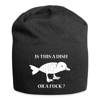 Dish or Fuck - Fish or Duck - Duck and Fish - Jersey Beanie - black - Front