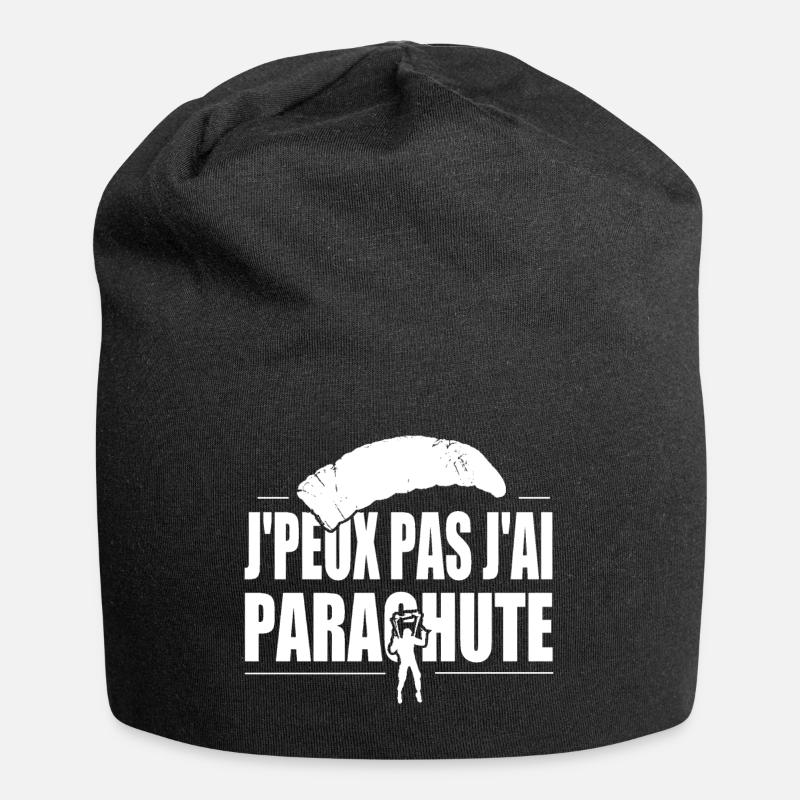J'peux pas j'ai parachute - Bonnet en jersey - noir