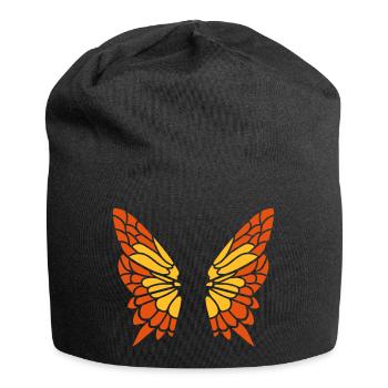 Papillon Fluegel Motif - Bonnet en jersey - noir - Devant