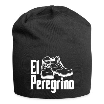 El Peregrino | Camino de Santiago | Chemin de Saint-Jacques - Bonnet en jersey - noir - Devant