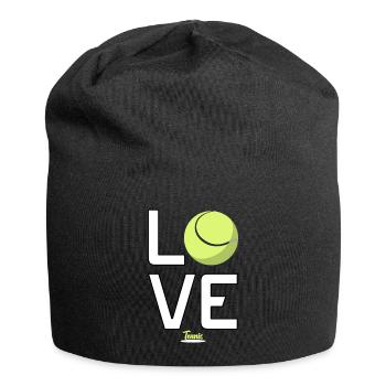 Love Tennis Player Tennis Coach Cool Tennis Themed - Jersey-Beanie - Schwarz - Vorne