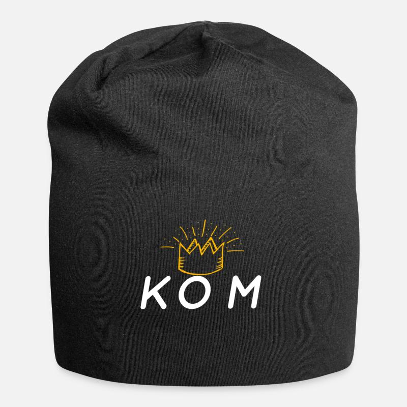 Strava KOM - Bonnet en jersey - noir