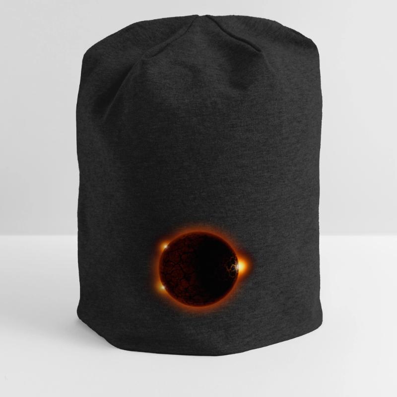 Solar eclipse - solar eclipse Jersey Beanie