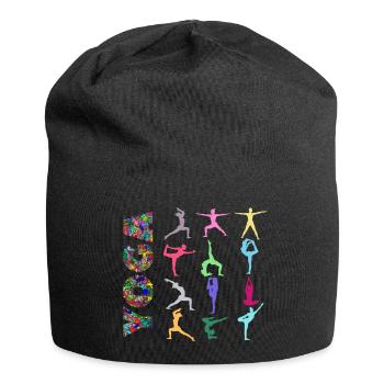 Yoga exercises - Jersey Beanie - black - Front