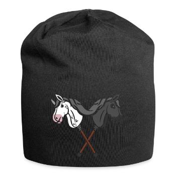 hobby horsing cheval de loisir cheval de loisir - Bonnet en jersey - noir - Devant