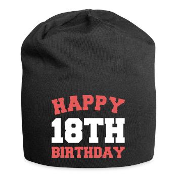 Happy 18th birthday - Jersey Beanie - black - Front