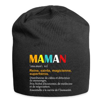 Mama Definition - Jersey-Beanie - Schwarz - Vorne