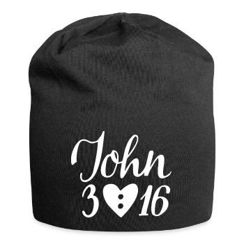 Jean 3 16 - Bonnet en jersey - noir - Devant