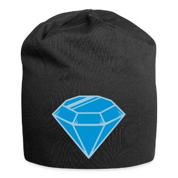 Diamant - Jersey-Beanie - Schwarz - Vorne